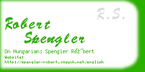 robert spengler business card